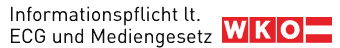 Informationspflicht laut ECG und Mediengesetz, Wirtschaftskammer Österreich